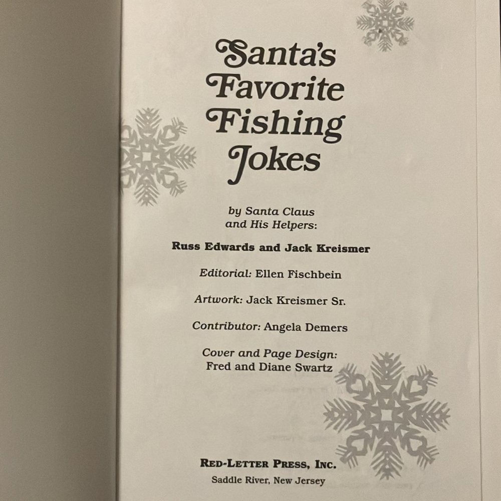 “Santa’s Favorite Fishing Jokes” Book - Picture 3 of 4